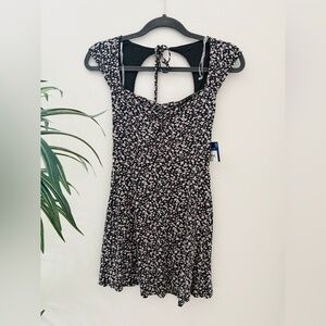 Arizona Jean Company Black and Pink Floral Dress